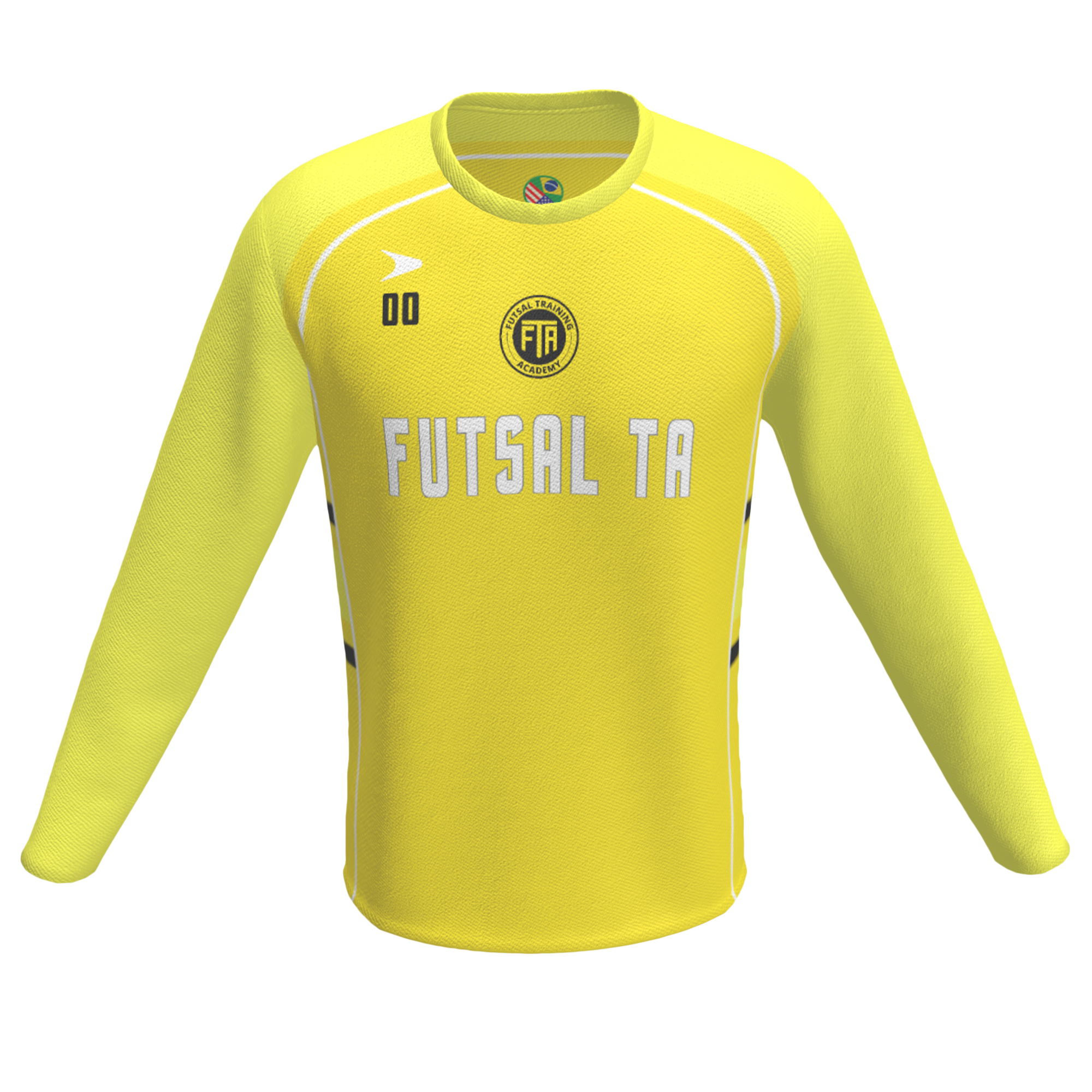 FTA Long Sleeve Training Top – Yellow – World Futsal Shop