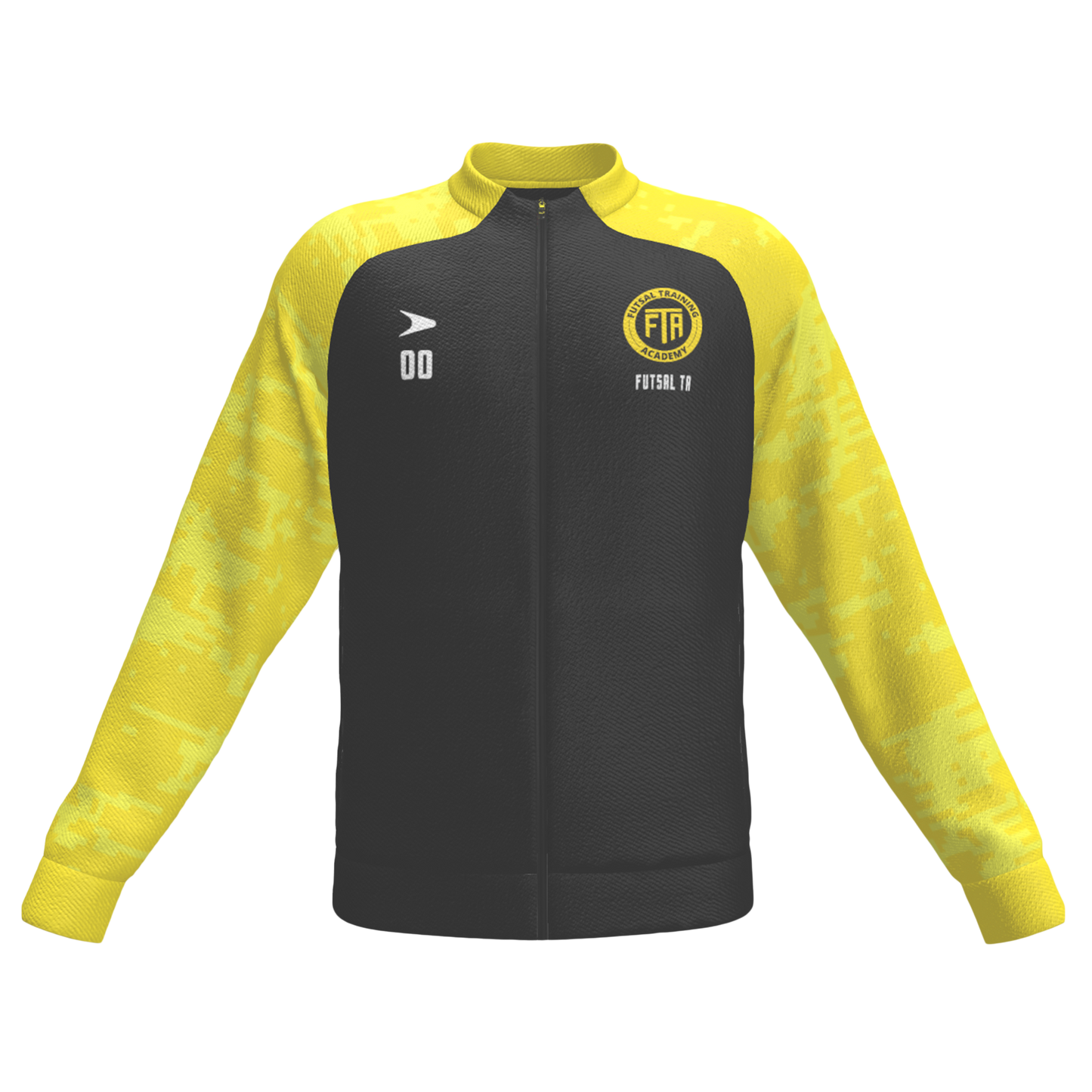 Black jacket with Futsal TA branding