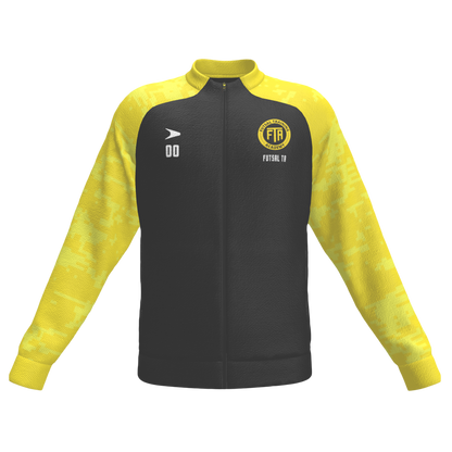 Black jacket with Futsal TA branding