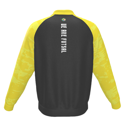 Black jacket with 'WE ARE FUTSAL' text on the back and brazil/usa flag
