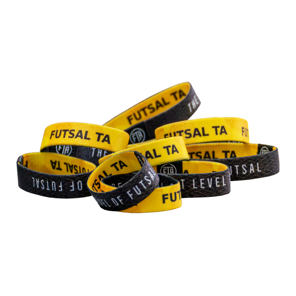 FTA custom black and yellow bracelet