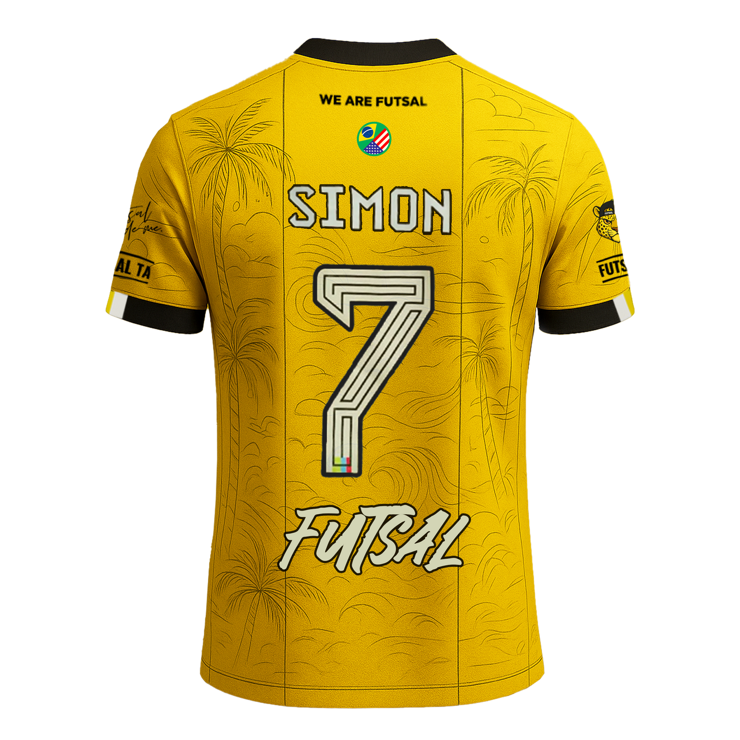FTA Copacabana Match Jersey – yellow futsal home jersey with FTA branding