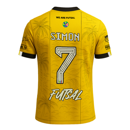 FTA Copacabana Match Jersey – yellow futsal home jersey with FTA branding