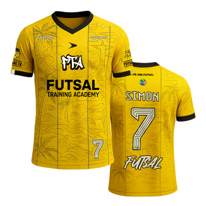 FTA Copacabana Match Jersey – yellow futsal home jersey with FTA branding