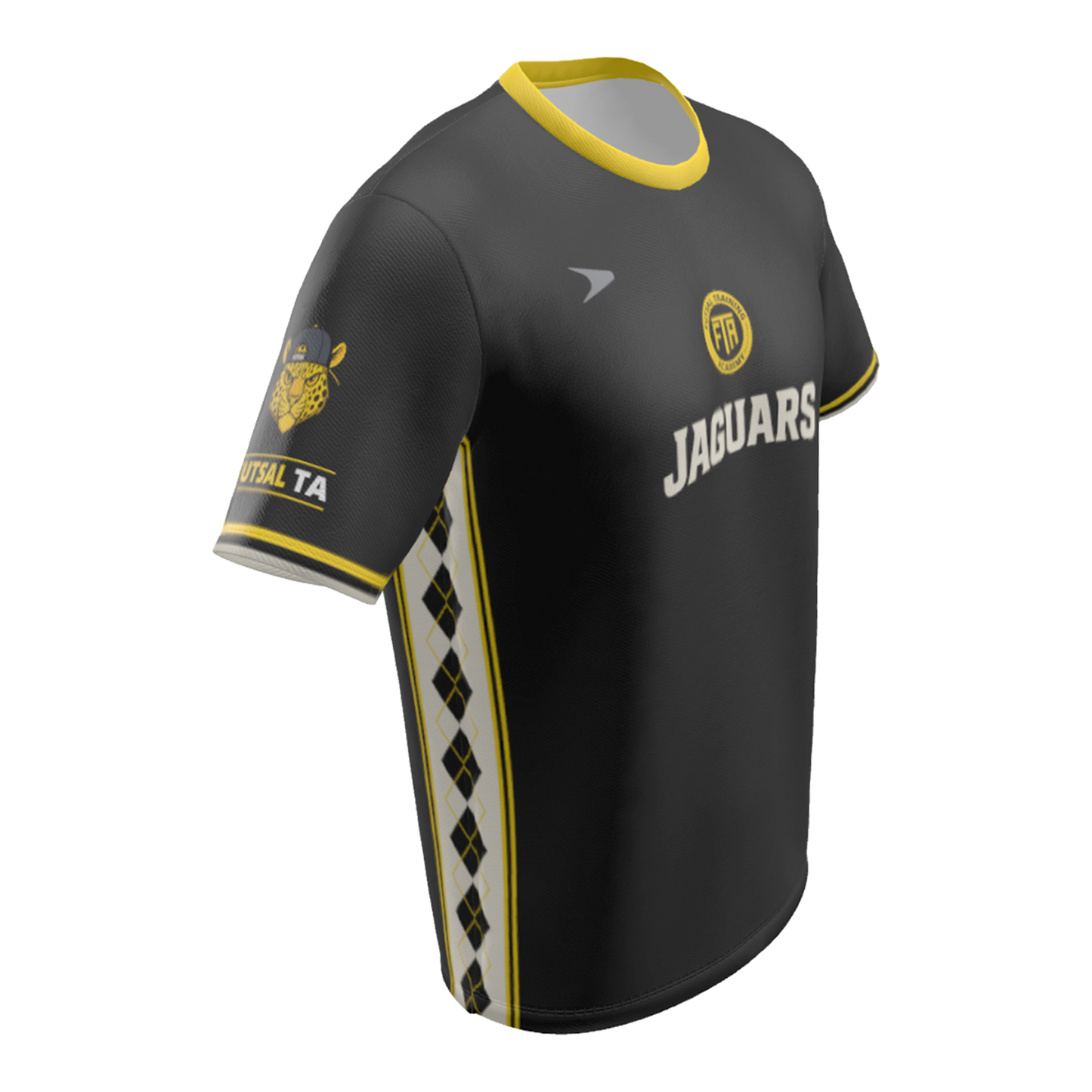 FTA Jaguars Reversible Training/Game Shirt CLT Edition – charcoal side detail view