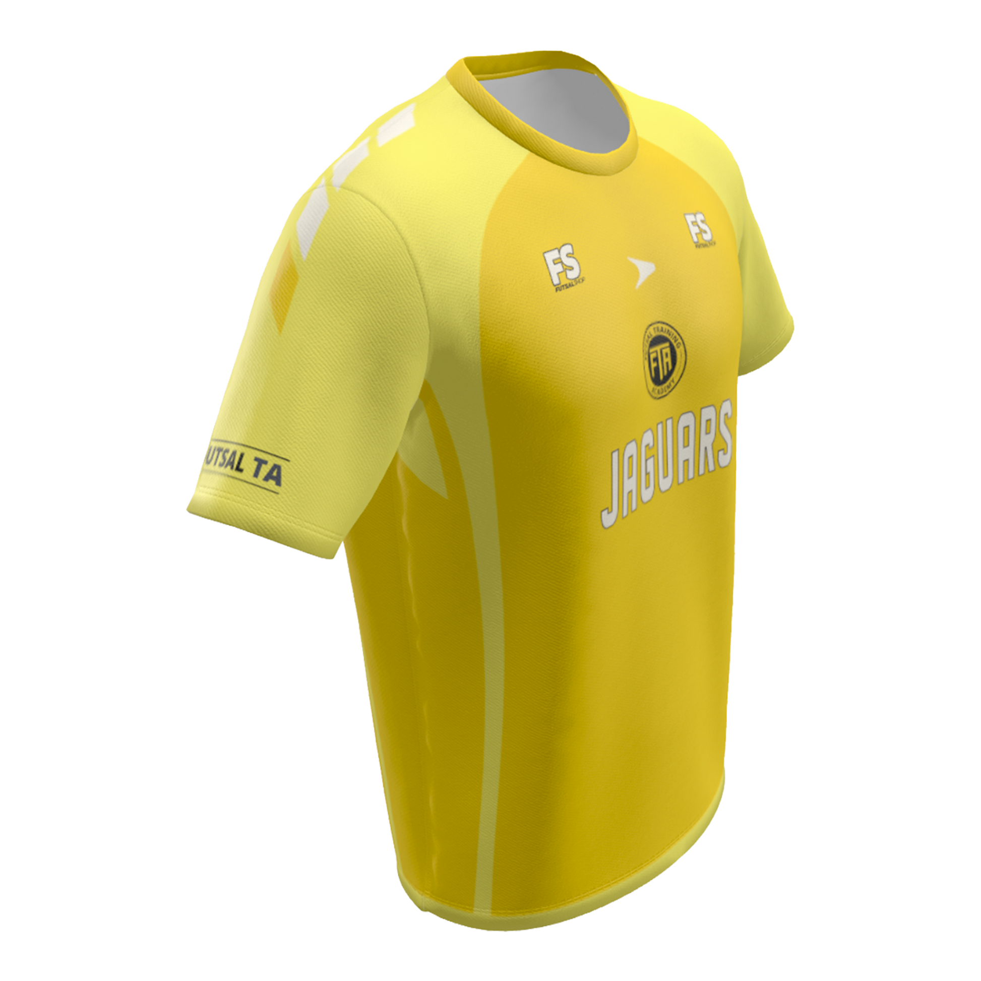 FTA Jaguars Reversible Training/Game Shirt CLT Edition – yellow side detail view