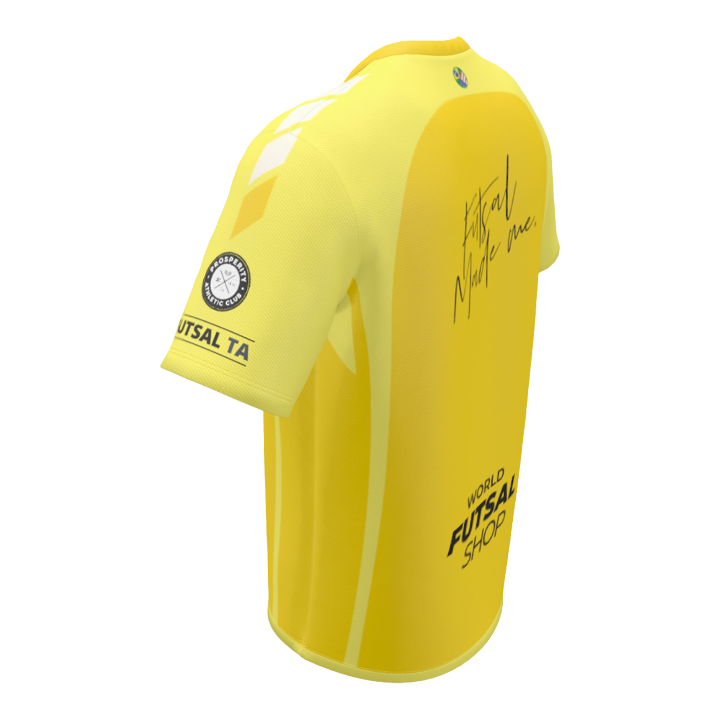 FTA Jaguars Reversible Training/Game Shirt CLT Edition – yellow side detail view